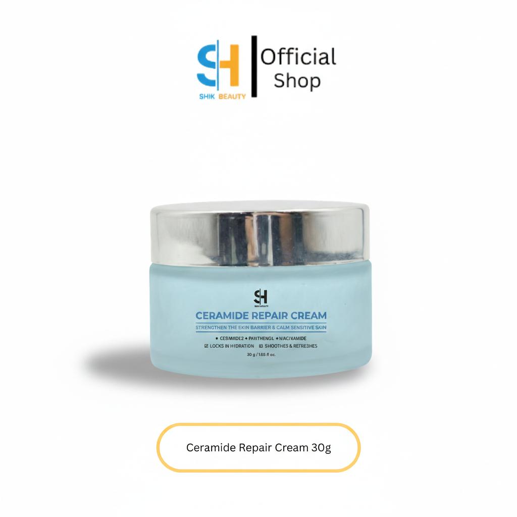 Ceramide Repair Cream 30g – Barrier Support Gel Cream with Ceramides, Niacinamide & Panthenol
