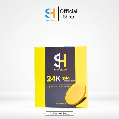 SHIK BEAUTY 24K Gold Collagen Soap – Gentle Facial Cleansing Bar 60g