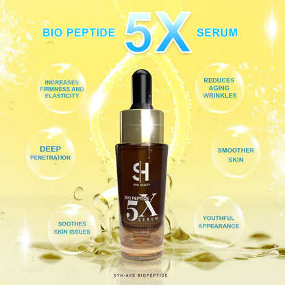 2-in-1 Skincare Set – Bio Peptide 5X Serum & MUNA Melasma Sunscreen SPF50