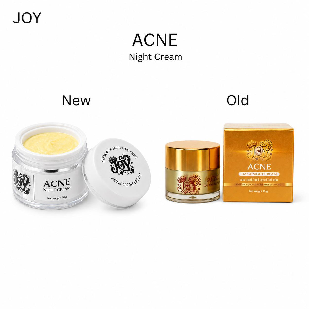 Joy Acne Day & Night Cream 10g – Dual Care Cream for Blemish-Prone Skin