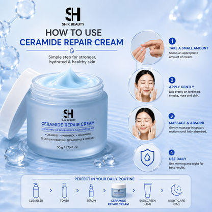 Ceramide Repair Cream 50g – ครีมบำรุงผิว เสริมเกราะปกป้องผิว