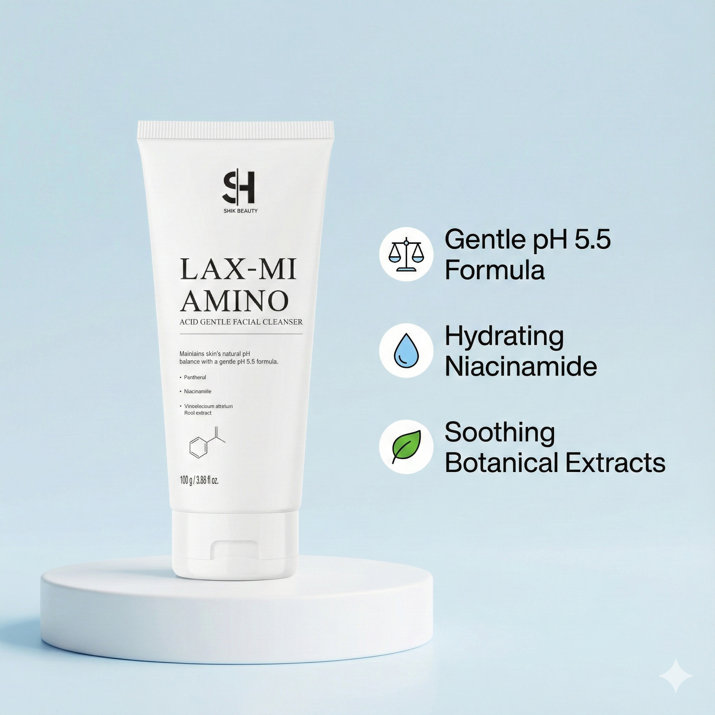 SHIK BEAUTY LAX-MI Amino Acid Gentle Facial Cleanser pH 5.5 – 100ml