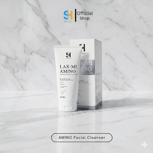 SHIK BEAUTY LAX-MI AMINO ACID GENTLE FACIAL CLEANSER (pH 5.5 Balanced Formula with Niacinamide & Panthenol)