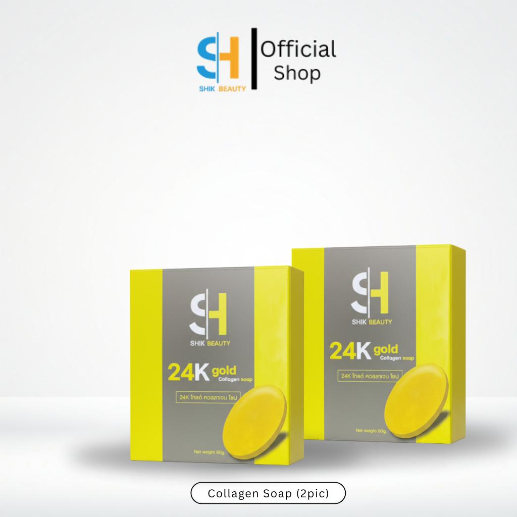 Live | 24K Gold Collagen Soap 60 g | Gentle Brightening Cleanser with Niacinamide & Honey (2pics).