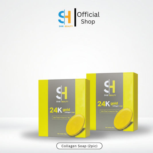 Live | 24K Gold Collagen Soap 60 g | Gentle Brightening Cleanser with Niacinamide & Honey (2pics).